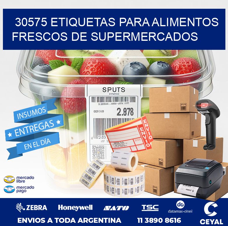 30575 ETIQUETAS PARA ALIMENTOS FRESCOS DE SUPERMERCADOS