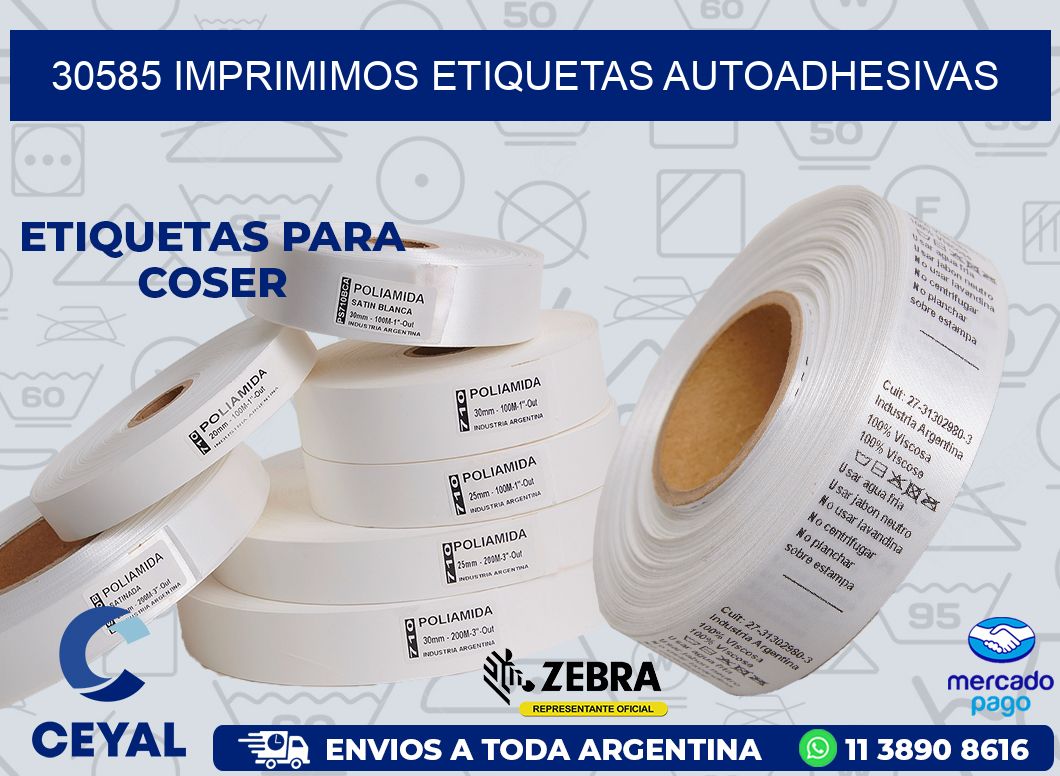 30585 IMPRIMIMOS ETIQUETAS AUTOADHESIVAS