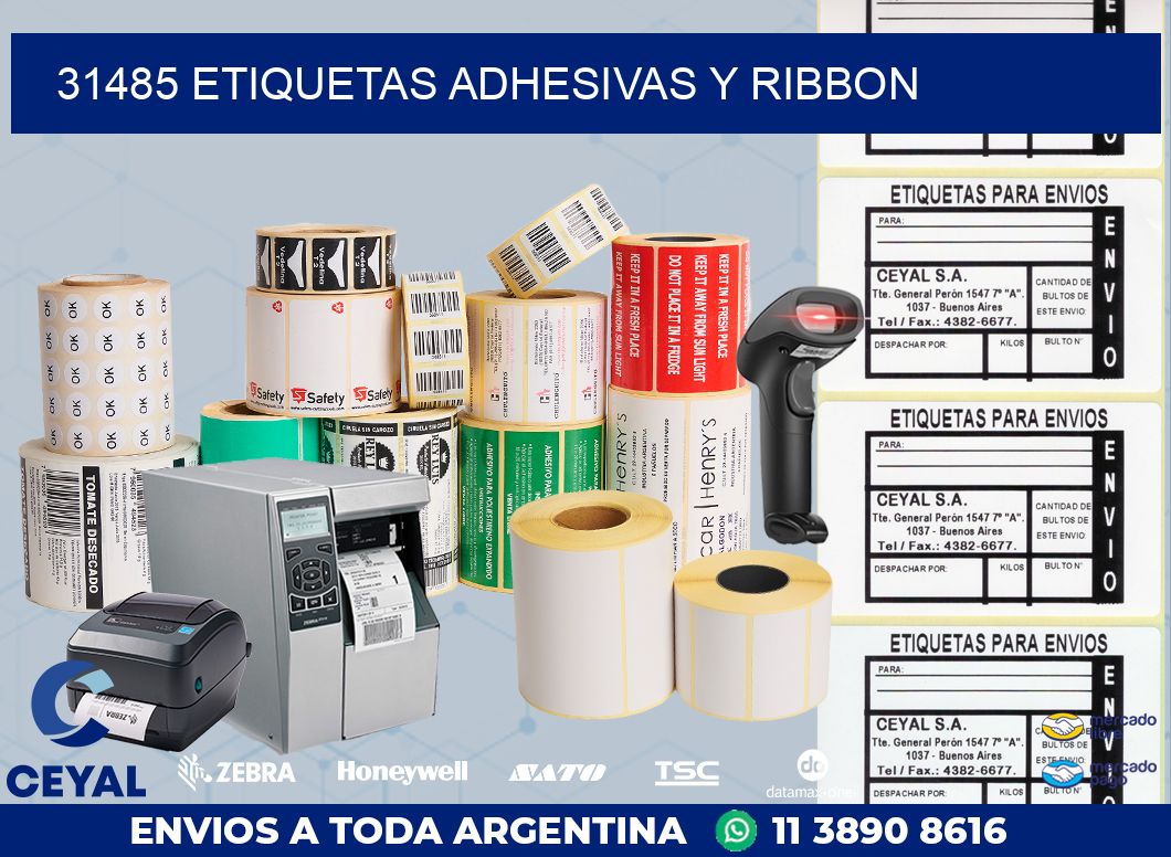 31485 ETIQUETAS ADHESIVAS Y RIBBON