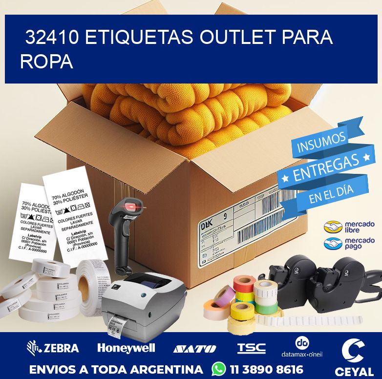 32410 ETIQUETAS OUTLET PARA ROPA