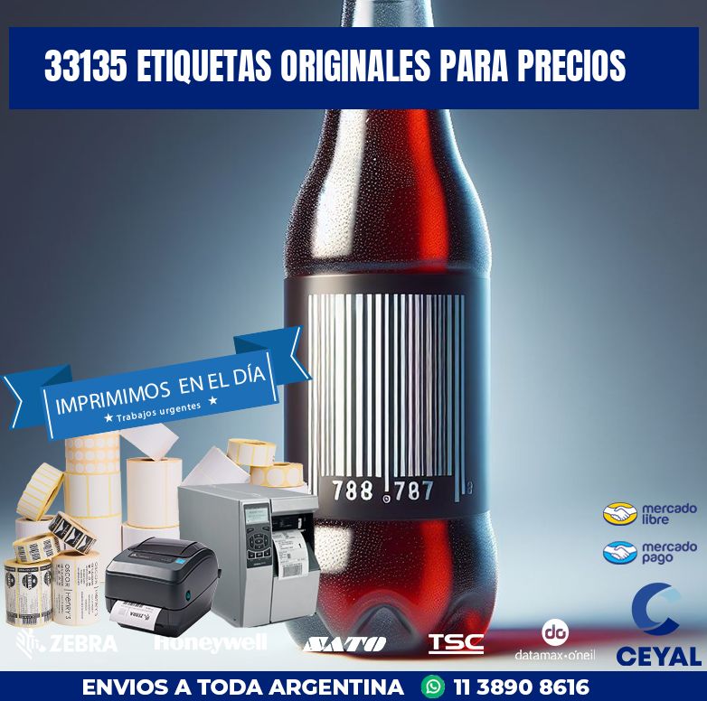33135 ETIQUETAS ORIGINALES PARA PRECIOS