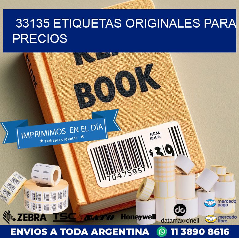 33135 ETIQUETAS ORIGINALES PARA PRECIOS