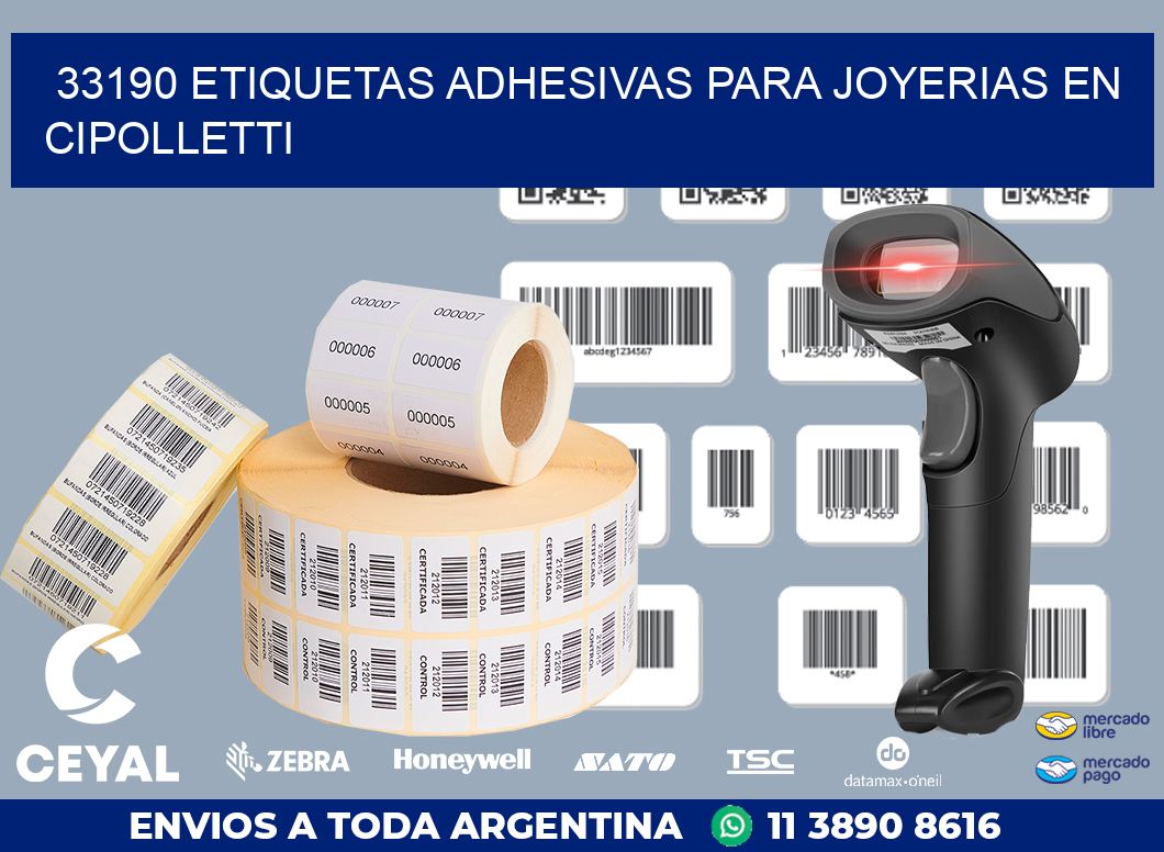 33190 ETIQUETAS ADHESIVAS PARA JOYERIAS EN CIPOLLETTI