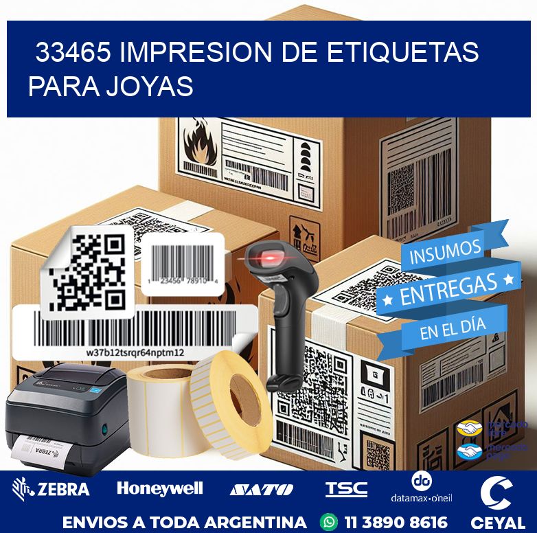 33465 IMPRESION DE ETIQUETAS PARA JOYAS