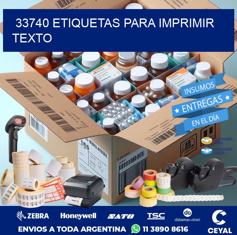 33740 ETIQUETAS PARA IMPRIMIR TEXTO