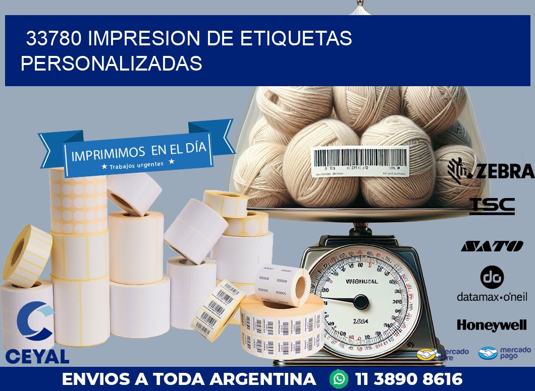 33780 IMPRESION DE ETIQUETAS PERSONALIZADAS