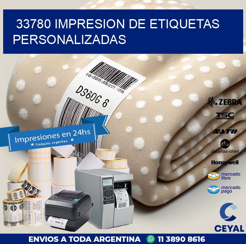 33780 IMPRESION DE ETIQUETAS PERSONALIZADAS