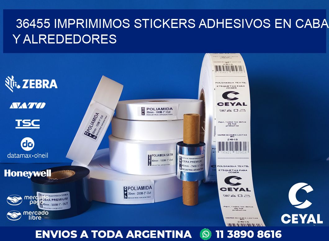 36455 IMPRIMIMOS STICKERS ADHESIVOS EN CABA Y ALREDEDORES