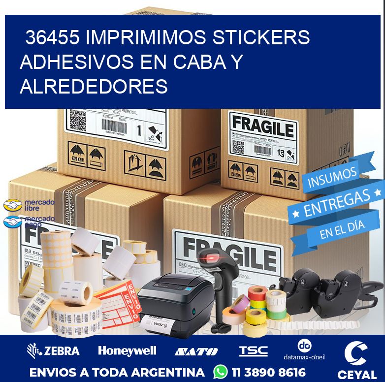 36455 IMPRIMIMOS STICKERS ADHESIVOS EN CABA Y ALREDEDORES