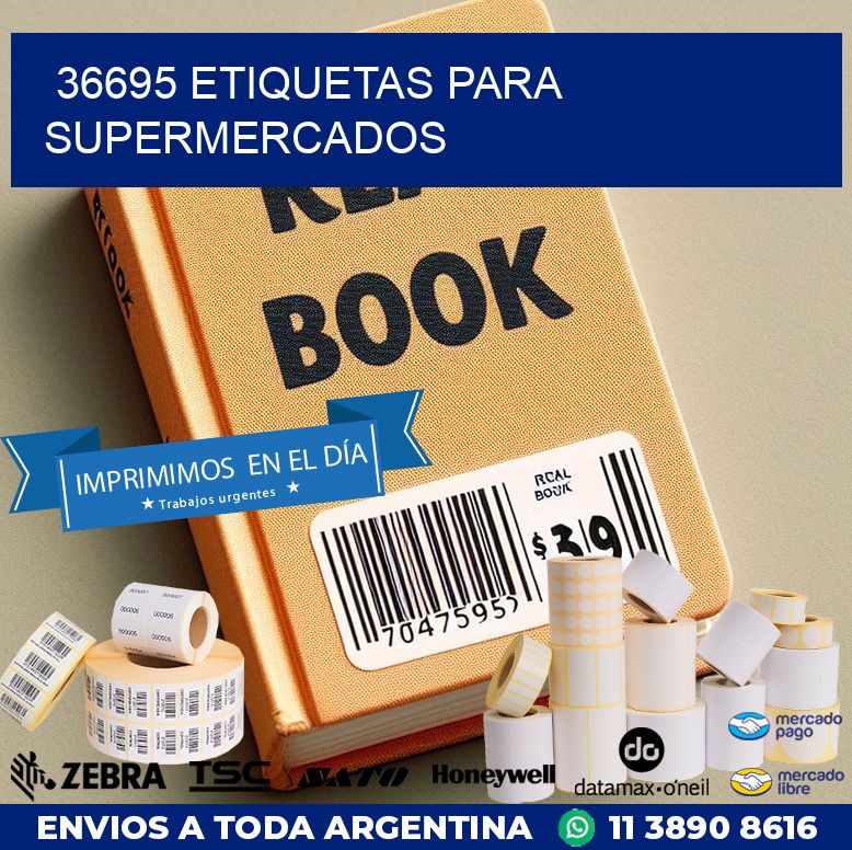 36695 ETIQUETAS PARA SUPERMERCADOS