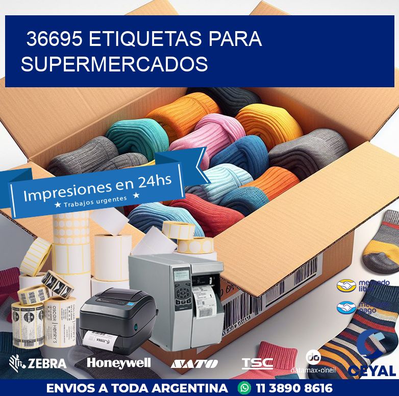 36695 ETIQUETAS PARA SUPERMERCADOS