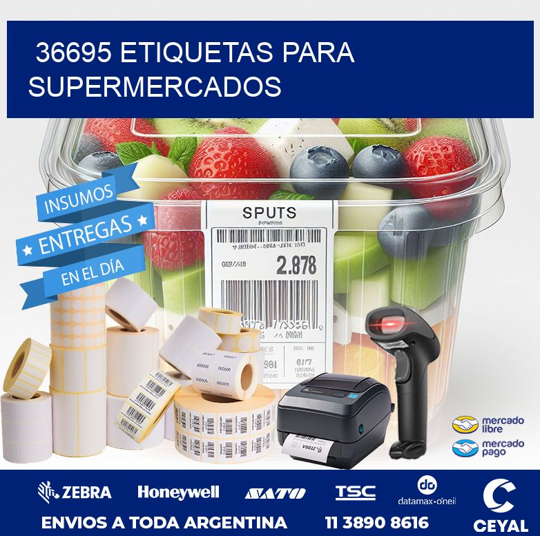 36695 ETIQUETAS PARA SUPERMERCADOS