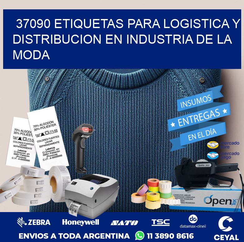 37090 ETIQUETAS PARA LOGISTICA Y DISTRIBUCION EN INDUSTRIA DE LA MODA