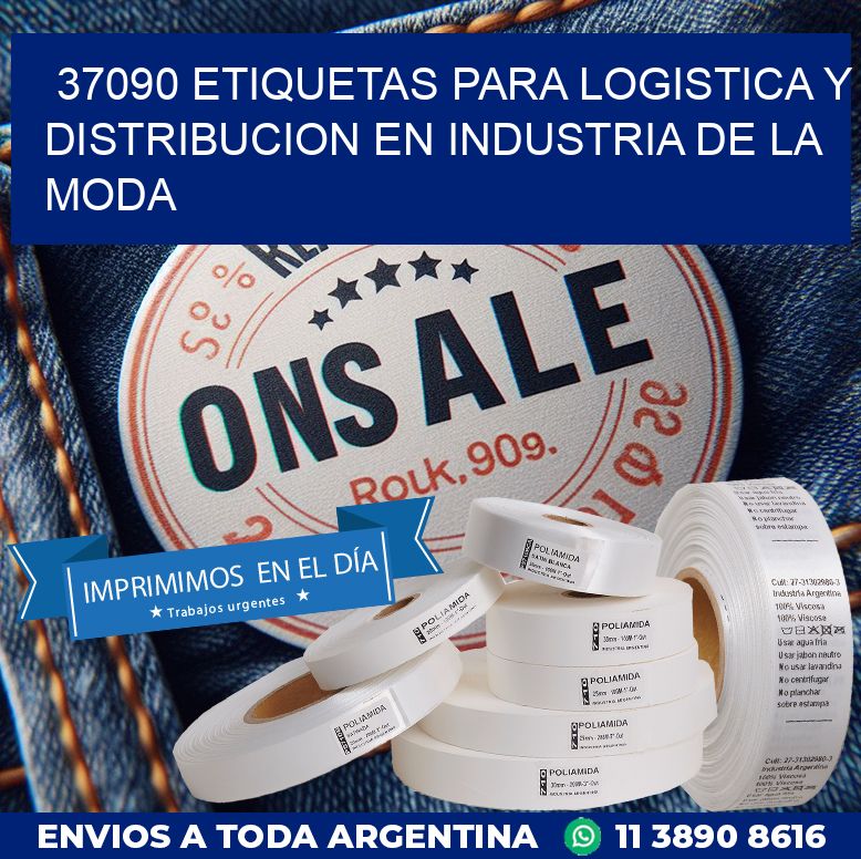 37090 ETIQUETAS PARA LOGISTICA Y DISTRIBUCION EN INDUSTRIA DE LA MODA