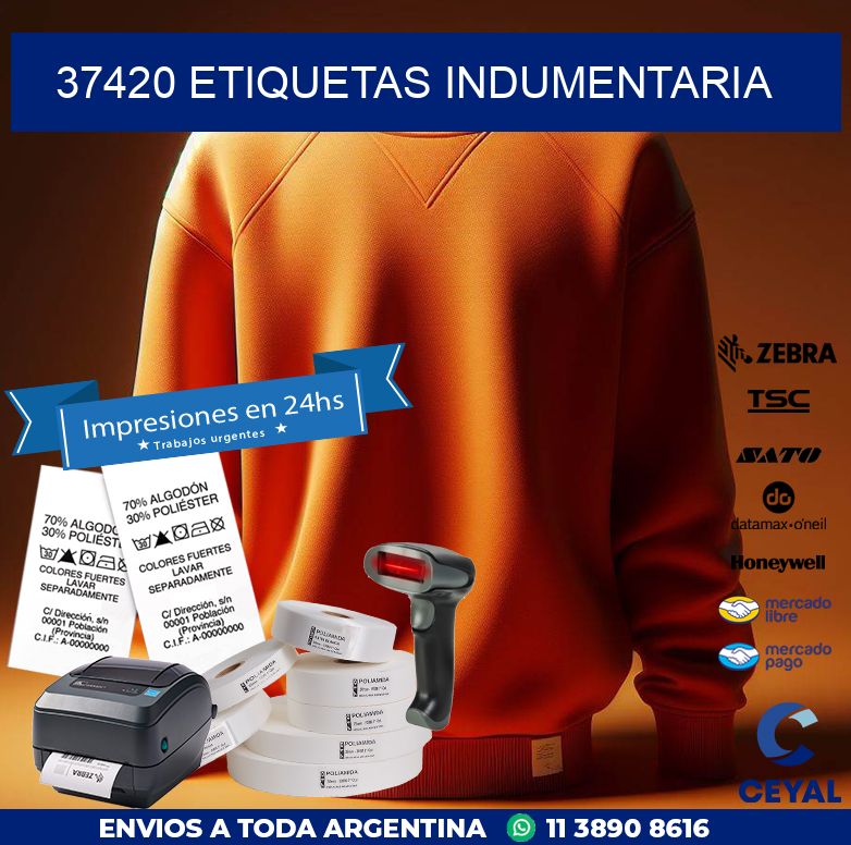 37420 ETIQUETAS INDUMENTARIA