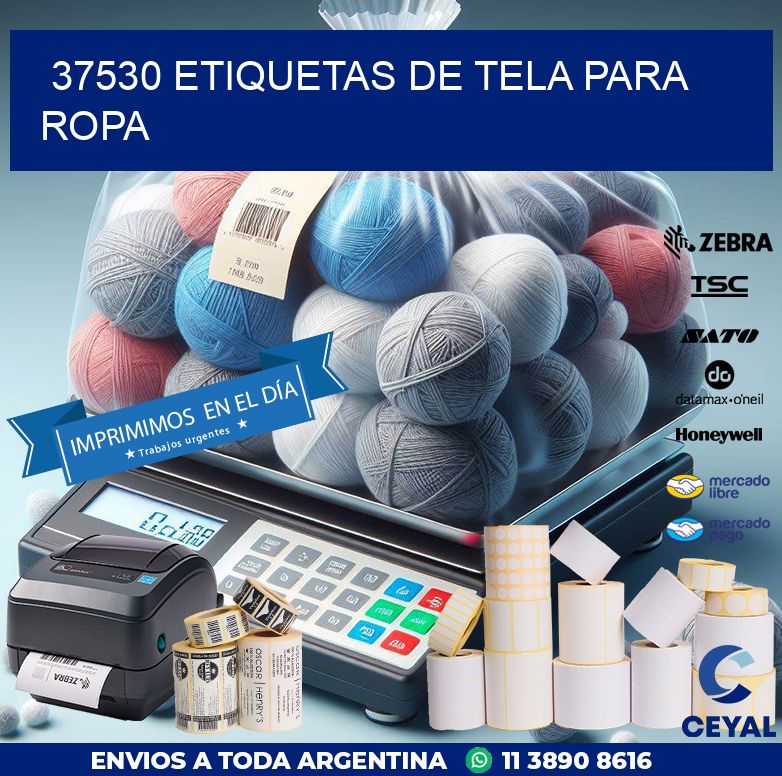 37530 ETIQUETAS DE TELA PARA ROPA