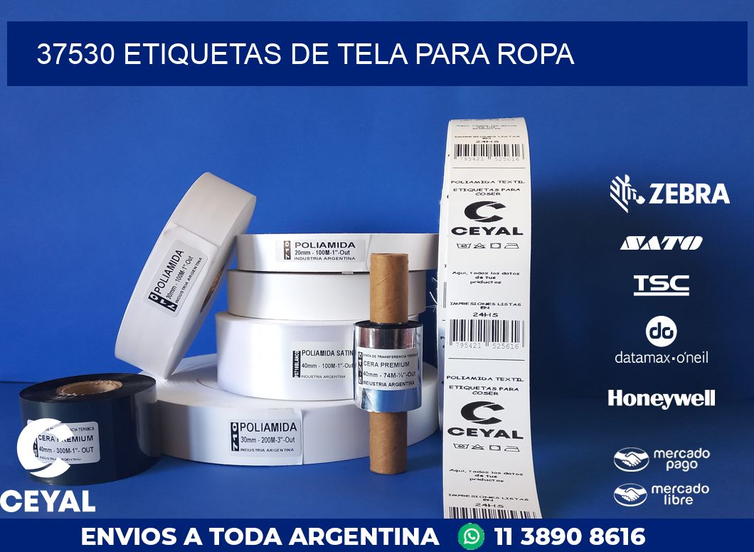 37530 ETIQUETAS DE TELA PARA ROPA
