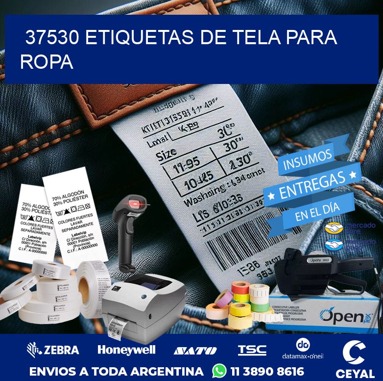 37530 ETIQUETAS DE TELA PARA ROPA