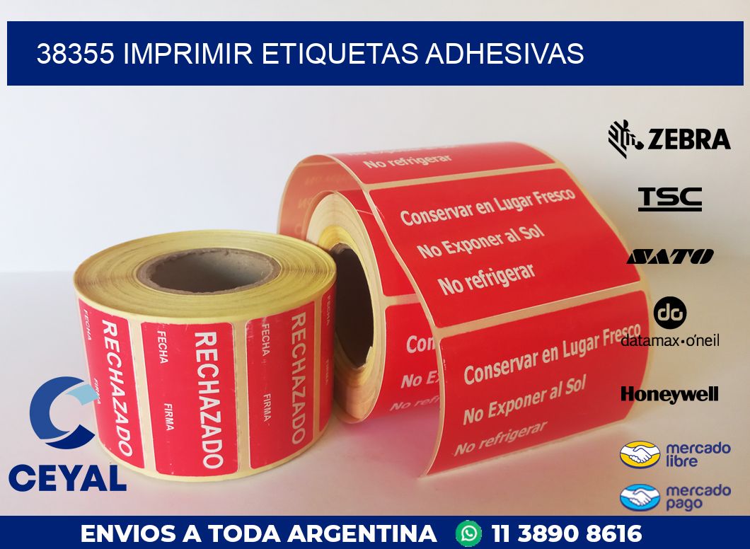 38355 IMPRIMIR ETIQUETAS ADHESIVAS