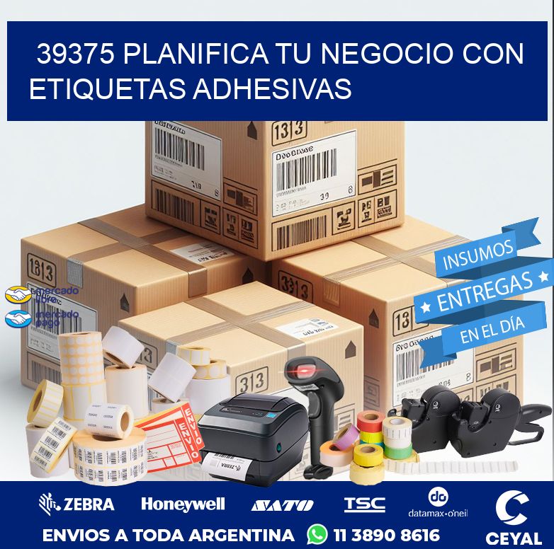 39375 PLANIFICA TU NEGOCIO CON ETIQUETAS ADHESIVAS