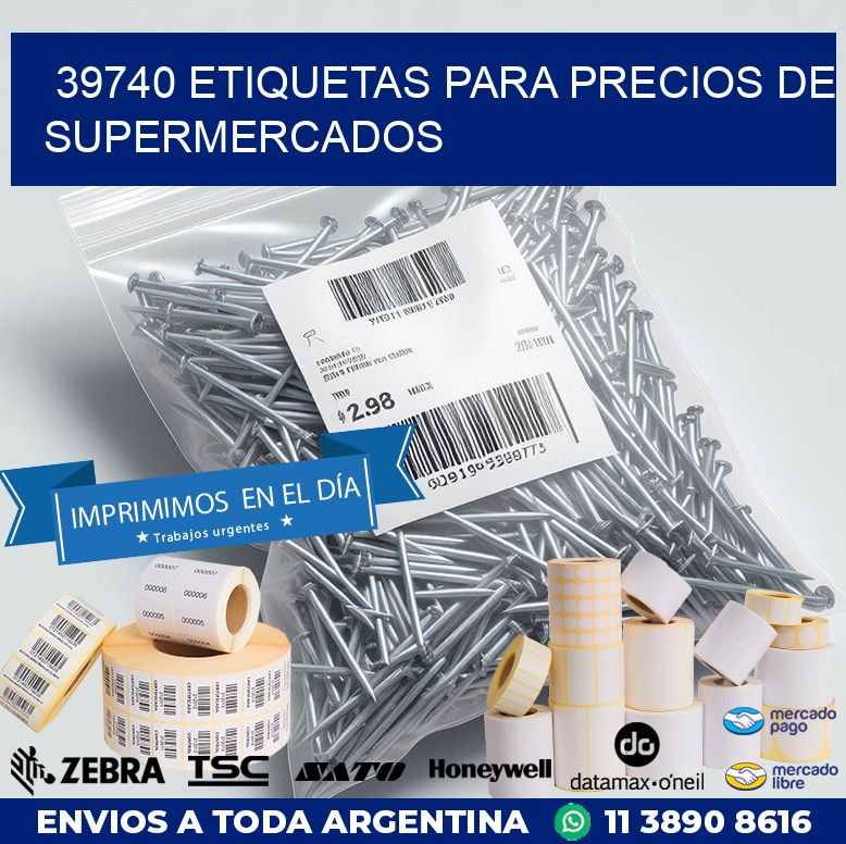 39740 ETIQUETAS PARA PRECIOS DE SUPERMERCADOS