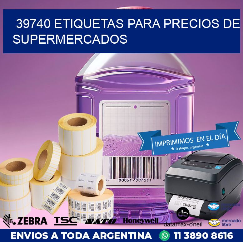 39740 ETIQUETAS PARA PRECIOS DE SUPERMERCADOS