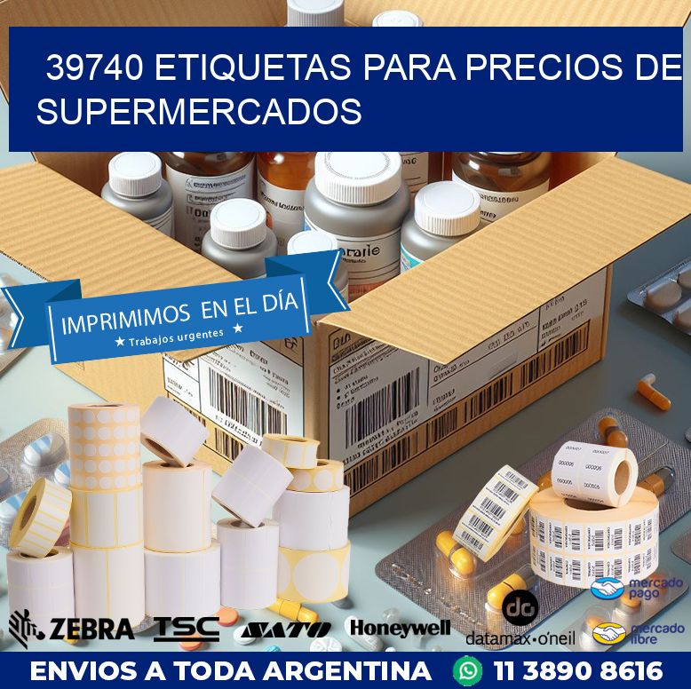 39740 ETIQUETAS PARA PRECIOS DE SUPERMERCADOS