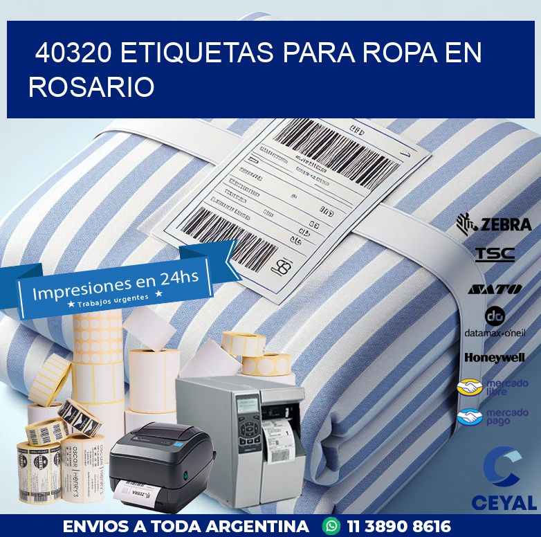 40320 ETIQUETAS PARA ROPA EN ROSARIO
