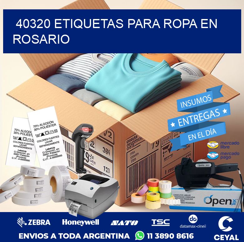 40320 ETIQUETAS PARA ROPA EN ROSARIO