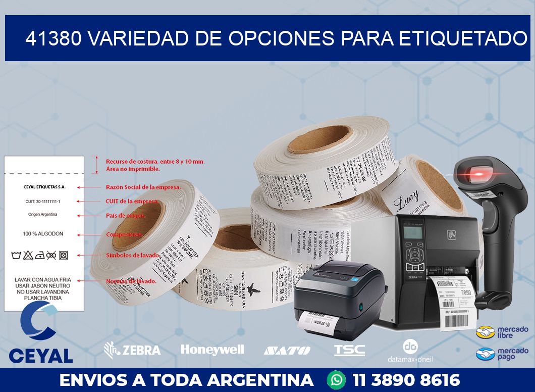 41380 VARIEDAD DE OPCIONES PARA ETIQUETADO