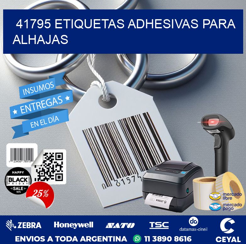 41795 ETIQUETAS ADHESIVAS PARA ALHAJAS