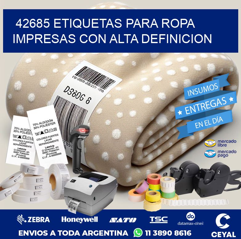 42685 ETIQUETAS PARA ROPA IMPRESAS CON ALTA DEFINICION