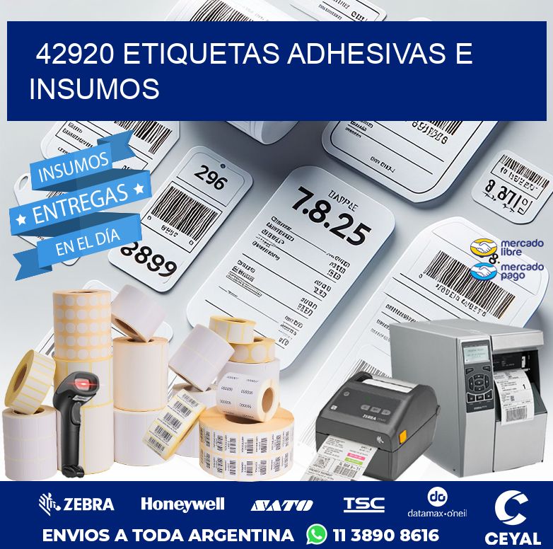 42920 ETIQUETAS ADHESIVAS E INSUMOS
