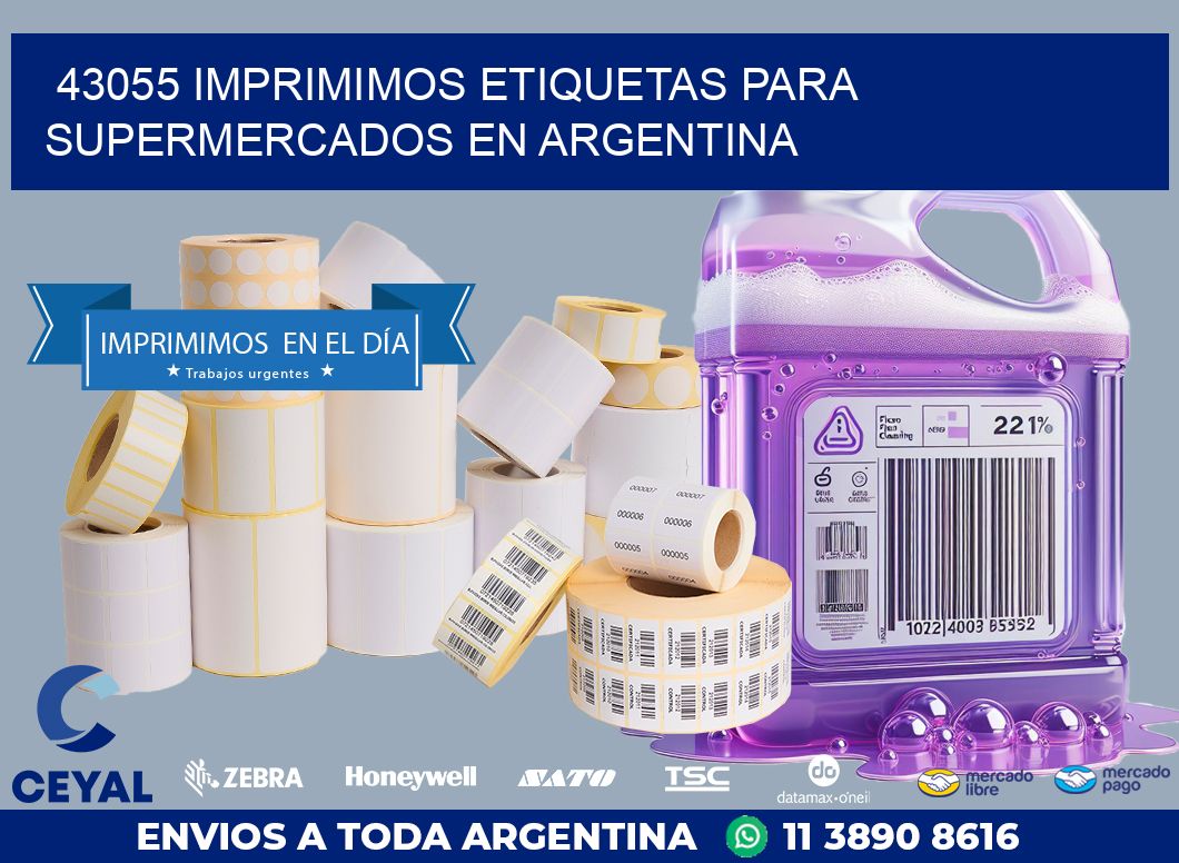 43055 IMPRIMIMOS ETIQUETAS PARA SUPERMERCADOS EN ARGENTINA