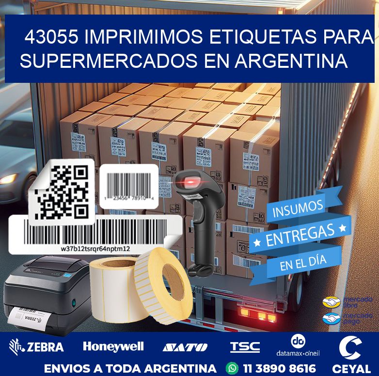 43055 IMPRIMIMOS ETIQUETAS PARA SUPERMERCADOS EN ARGENTINA
