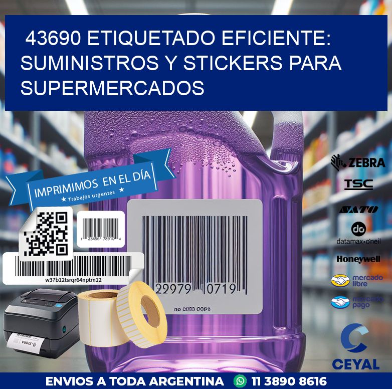 43690 ETIQUETADO EFICIENTE: SUMINISTROS Y STICKERS PARA SUPERMERCADOS