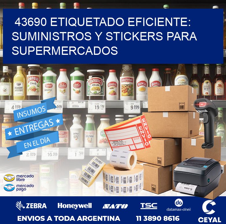 43690 ETIQUETADO EFICIENTE: SUMINISTROS Y STICKERS PARA SUPERMERCADOS