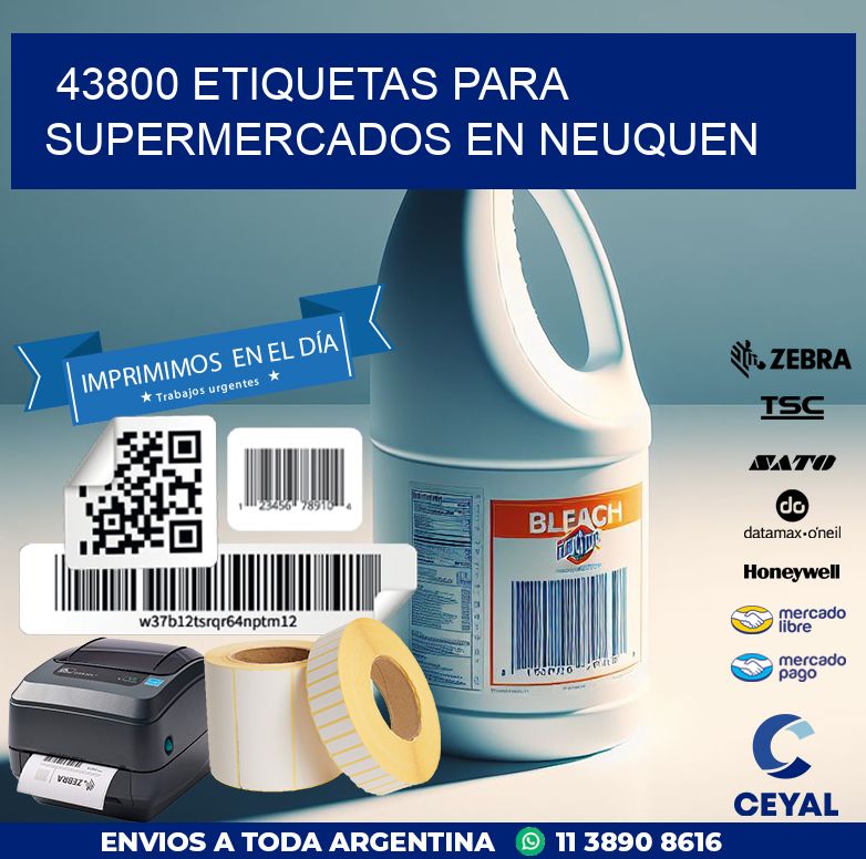 43800 ETIQUETAS PARA SUPERMERCADOS EN NEUQUEN