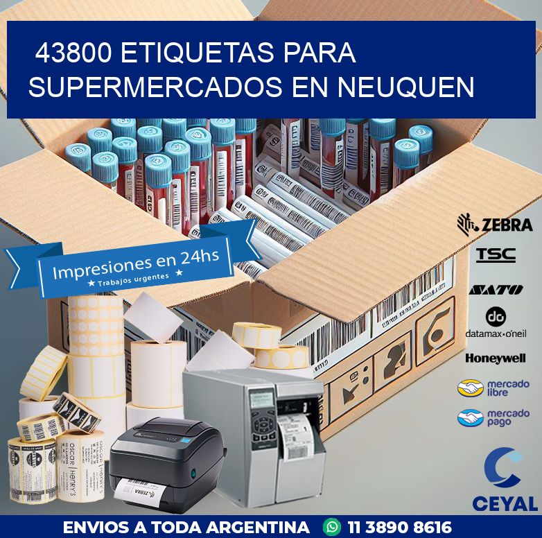 43800 ETIQUETAS PARA SUPERMERCADOS EN NEUQUEN