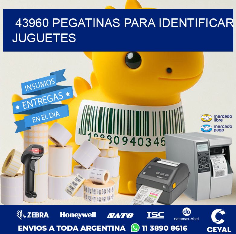 43960 PEGATINAS PARA IDENTIFICAR JUGUETES