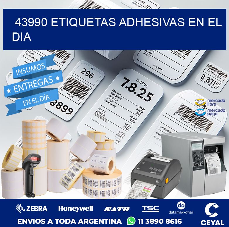 43990 ETIQUETAS ADHESIVAS EN EL DIA