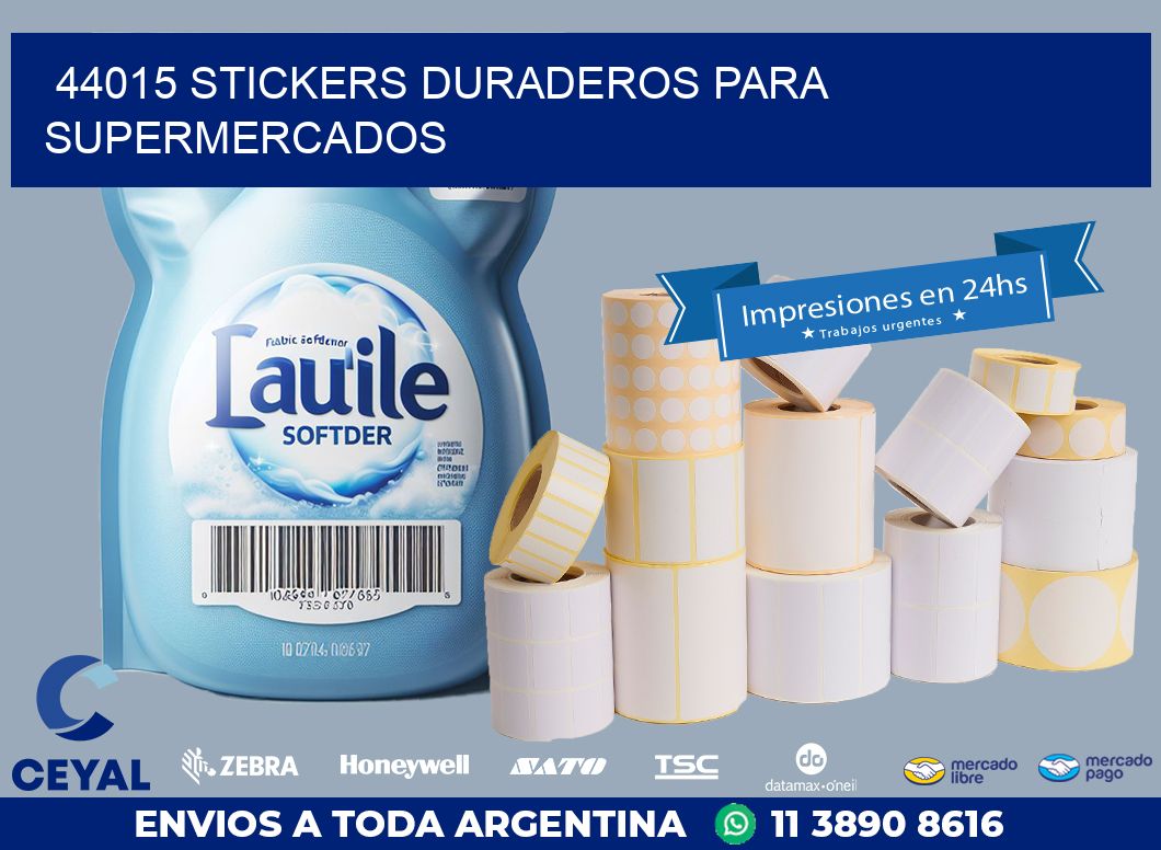 44015 STICKERS DURADEROS PARA SUPERMERCADOS