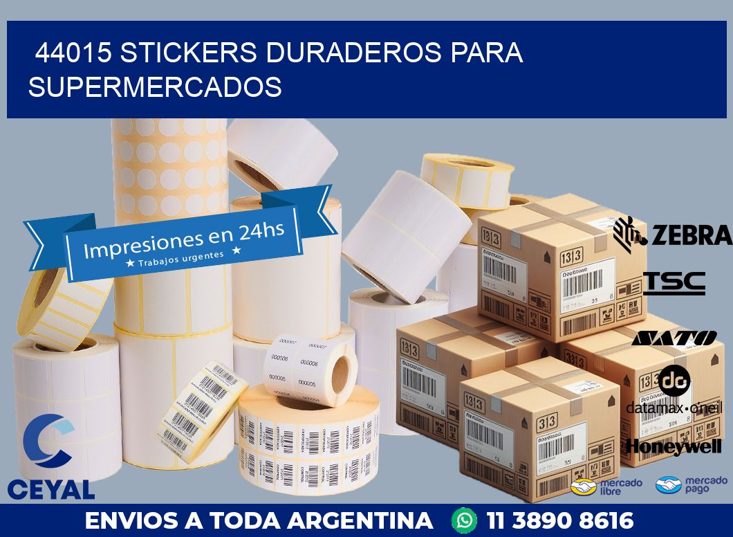 44015 STICKERS DURADEROS PARA SUPERMERCADOS