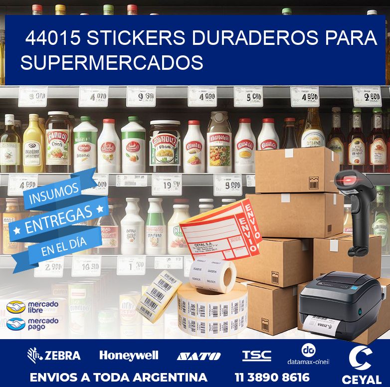 44015 STICKERS DURADEROS PARA SUPERMERCADOS