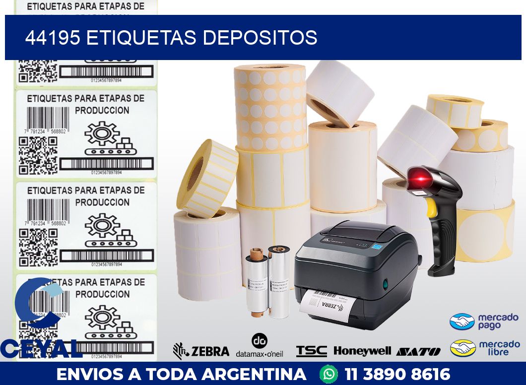 44195 ETIQUETAS DEPOSITOS