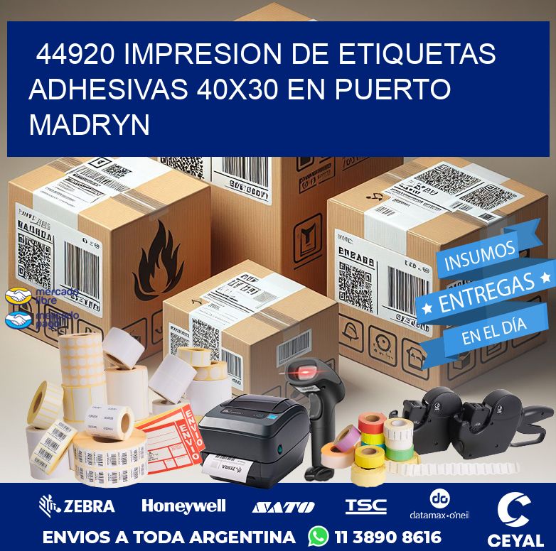 44920 IMPRESION DE ETIQUETAS ADHESIVAS 40X30 EN PUERTO MADRYN