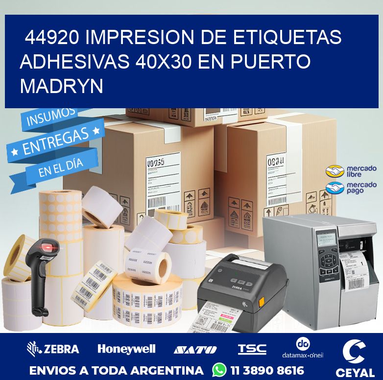 44920 IMPRESION DE ETIQUETAS ADHESIVAS 40X30 EN PUERTO MADRYN