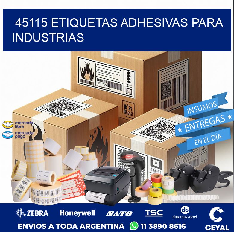 45115 ETIQUETAS ADHESIVAS PARA INDUSTRIAS