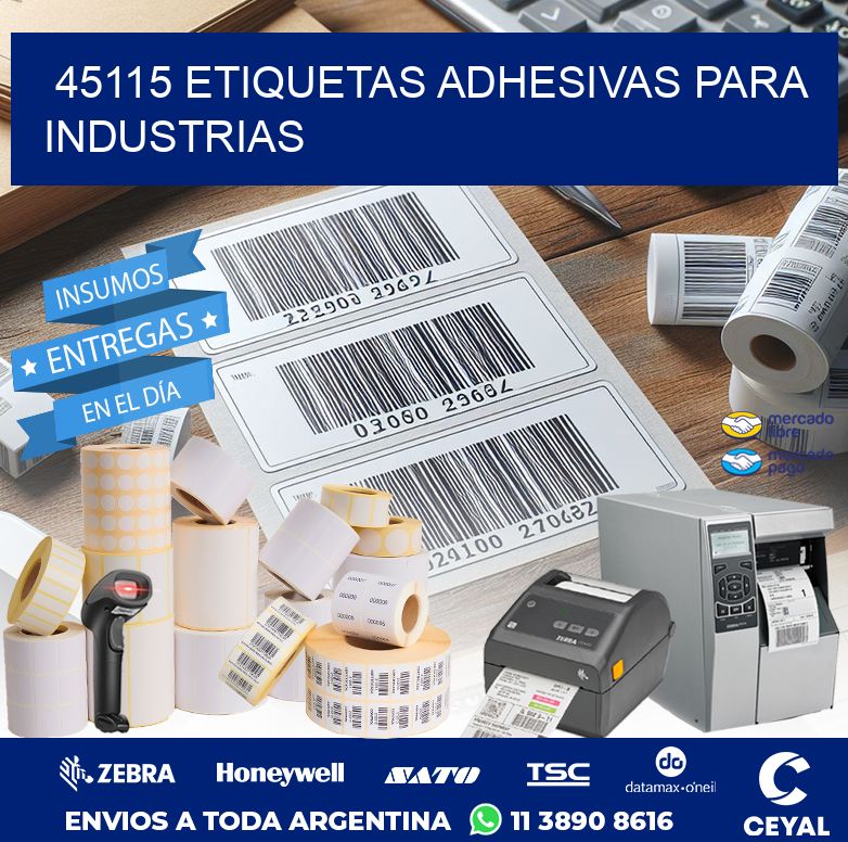 45115 ETIQUETAS ADHESIVAS PARA INDUSTRIAS
