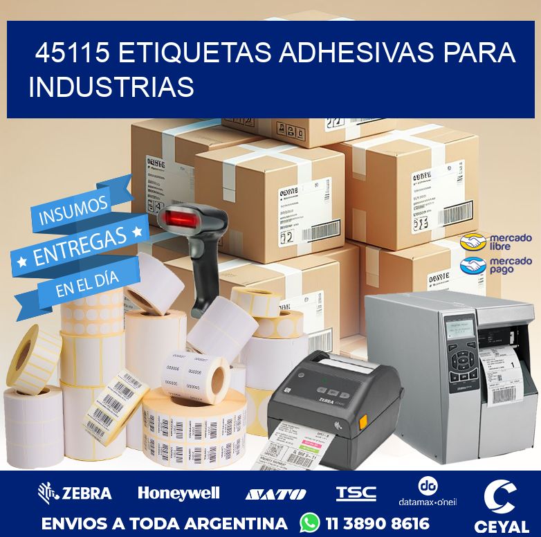 45115 ETIQUETAS ADHESIVAS PARA INDUSTRIAS
